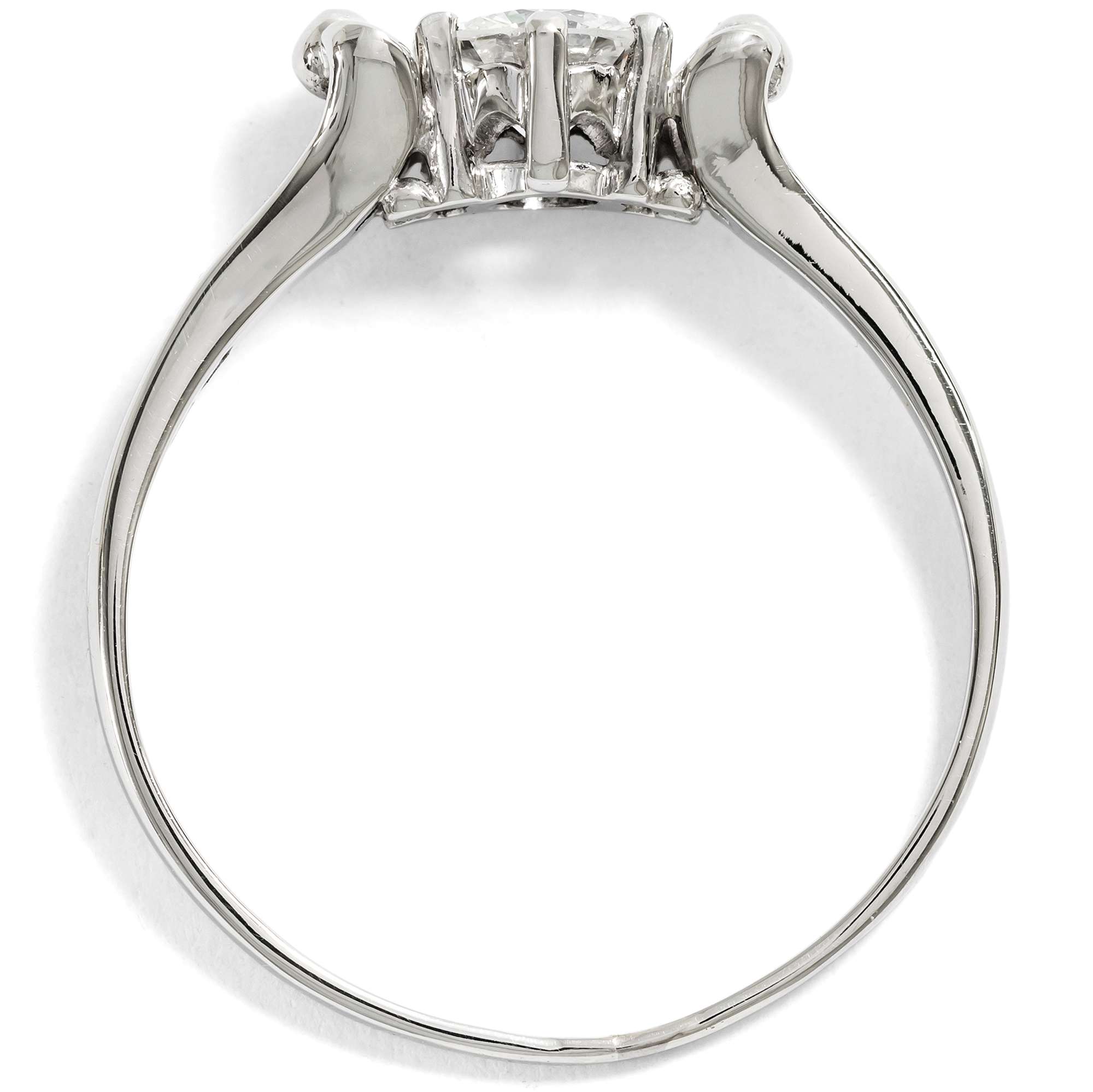 627229-hofer-antikschmuck-Klassischer-vintage-0-44-ct-Diamant-Solitaer-Ring-in-Weissgold-um-1955-Bewaehrte-Form_5
