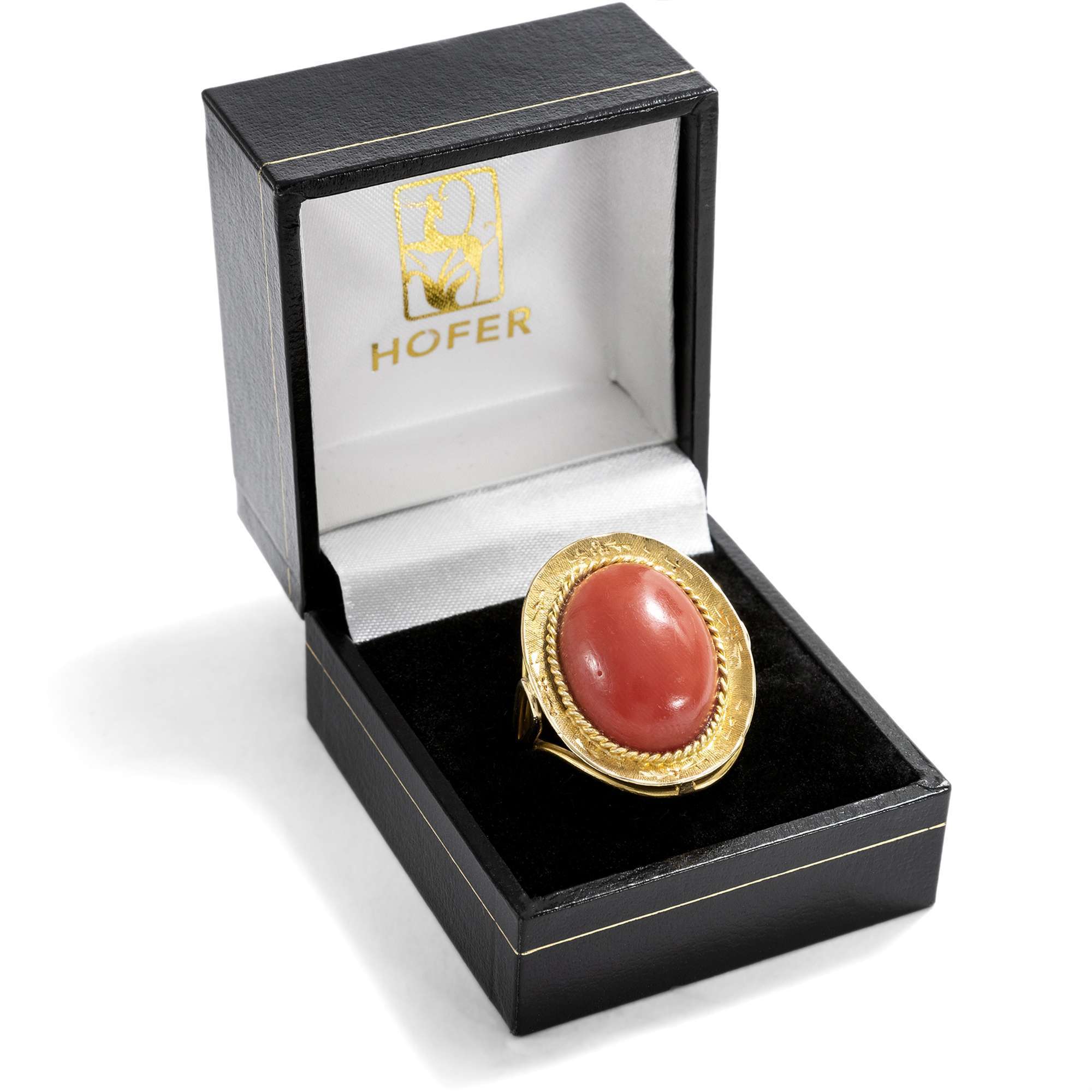 627273-hofer-antikschmuck-Auffallender-Ring-aus-Gold-mit-grosser-Mittelmeerkoralle-Italien-um-1965-Bella-Figura_7