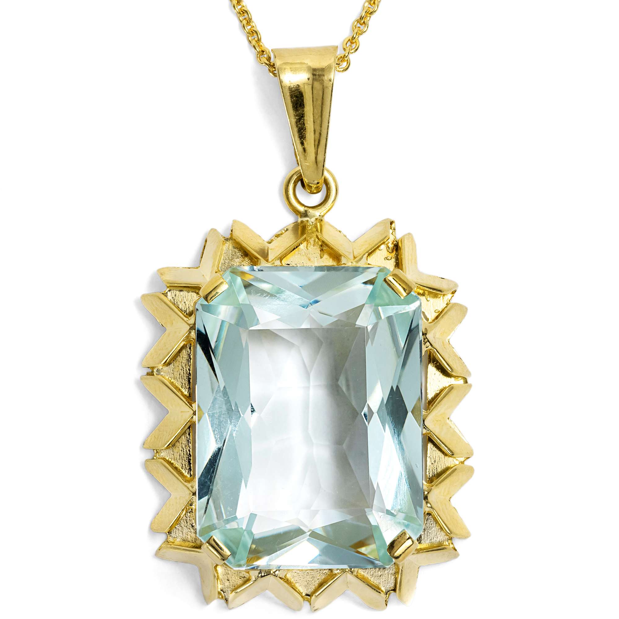 627286-hofer-antikschmuck-Kraftvoller-Midcentury-Anhaenger-mit-Aquamarin-in-Gold-um-1960-Meerwert