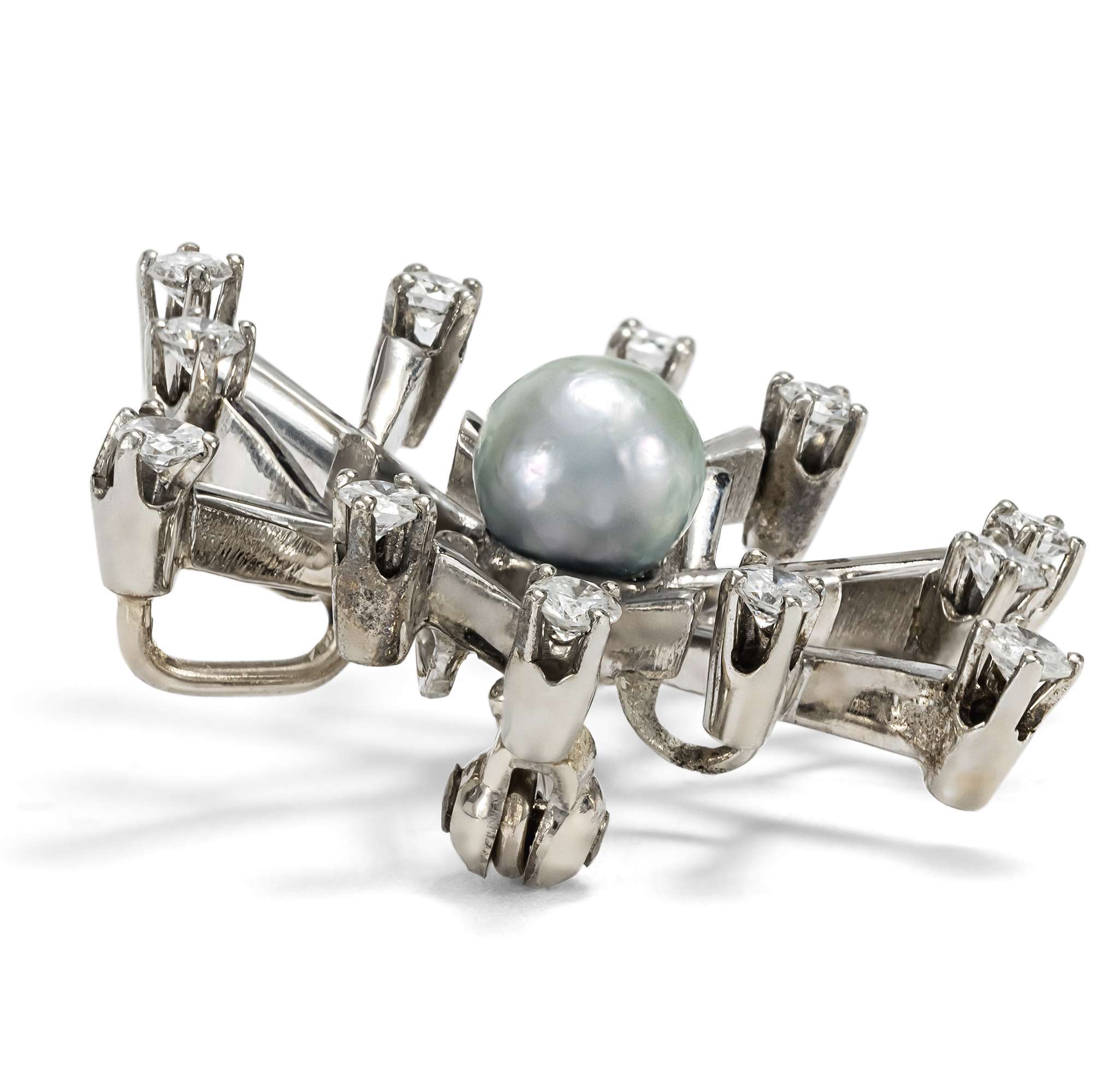 627311-hofer-antikschmuck-Feine-vintage-Brosche-aus-Weissgold-mit-Perle-und-Brillanten-um-1965-O-sont-les-neiges-d-antan-_3