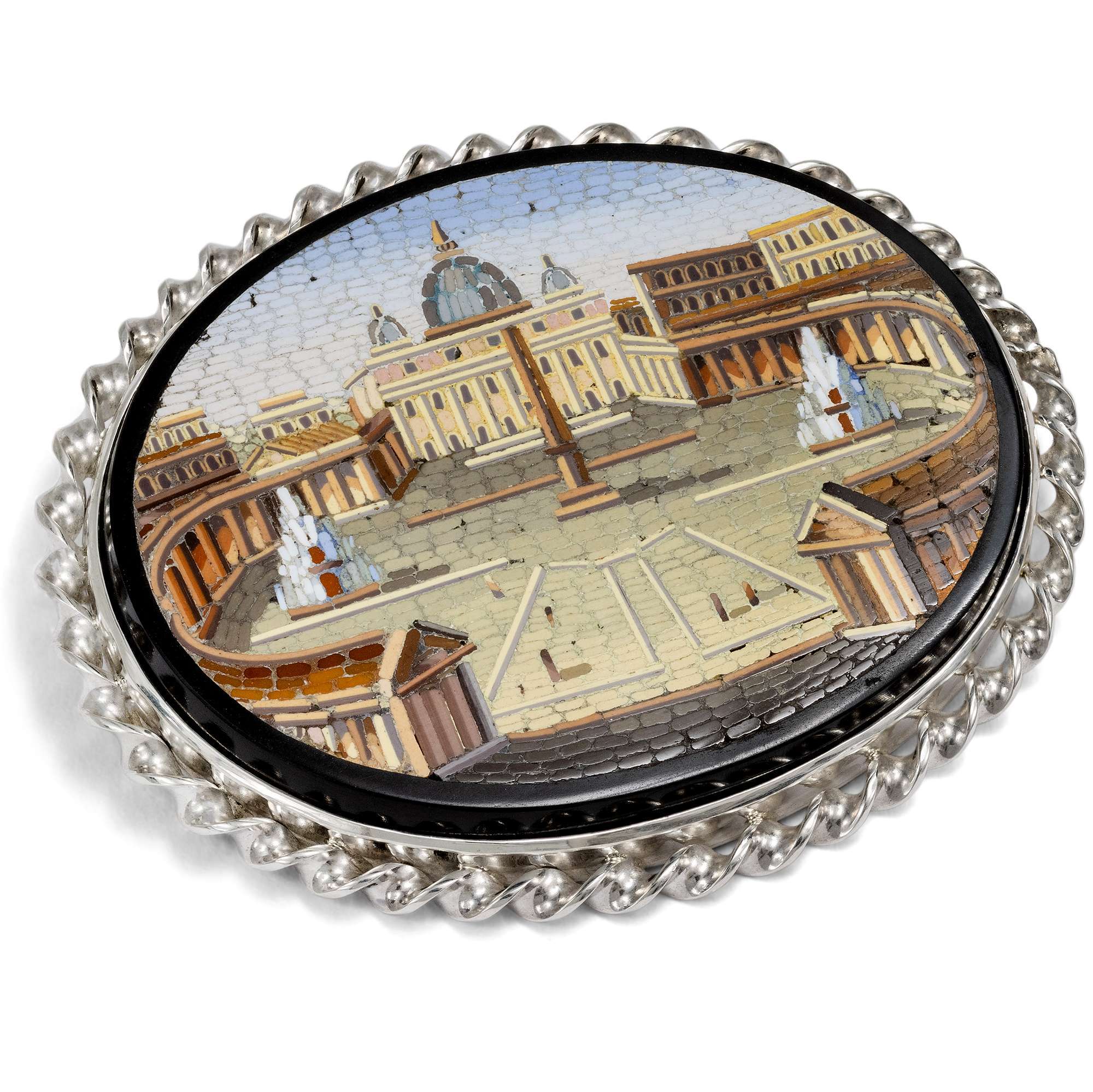 627497-hofer-antikschmuck-Antikes-Mikromosaik-mit-der-Piazza-San-Pietro-in-einer-Fassung-aus-vergoldetem-Silber-aus-unserer-Werkstatt-Petersplatz-to-Go_1