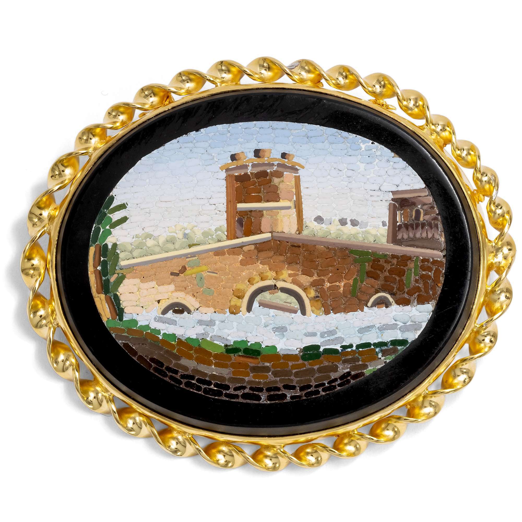 627498-hofer-antikschmuck-Antikes-Mikromosaik-mit-dem-Ponte-Lucano-in-einer-Fassung-aus-vergoldetem-Silber-aus-unserer-Werkstatt-Viaggio-Antiquario_2