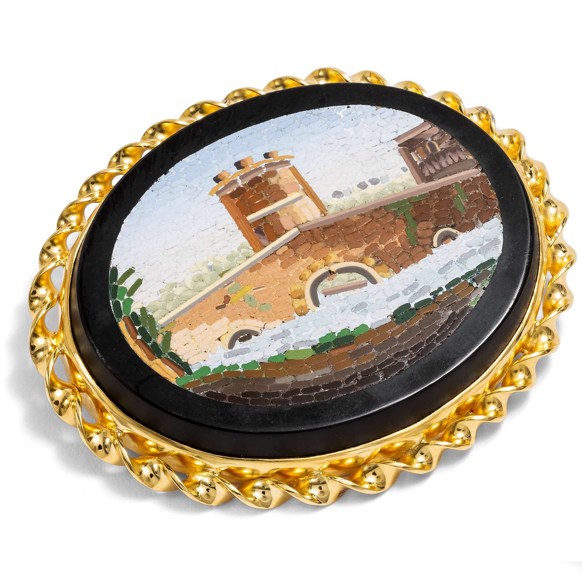 627498-hofer-antikschmuck-Antikes-Mikromosaik-mit-dem-Ponte-Lucano-in-einer-Fassung-aus-vergoldetem-Silber-aus-unserer-Werkstatt-Viaggio-Antiquario_3