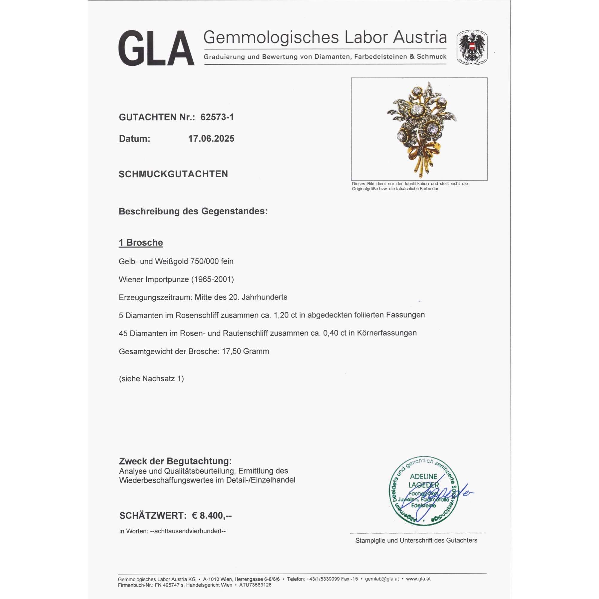 627783-hofer-antikschmuck-Kostbare-Brosche-aus-Gold-und-Diamantrosen-um-1950-Bukett-des-Gluecks_1