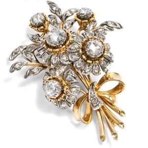 627783-hofer-antikschmuck-Kostbare-Brosche-aus-Gold-und-Weissgold-mit-1-60-ct-Diamantrosen-um-1960-Kein-Verwelken-in-Sicht-_3